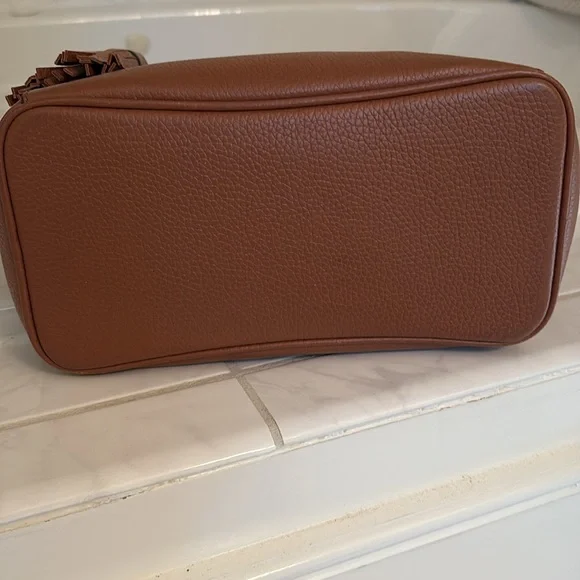 Tory Burch Leather Theo Satchel - Picture 6 of 8